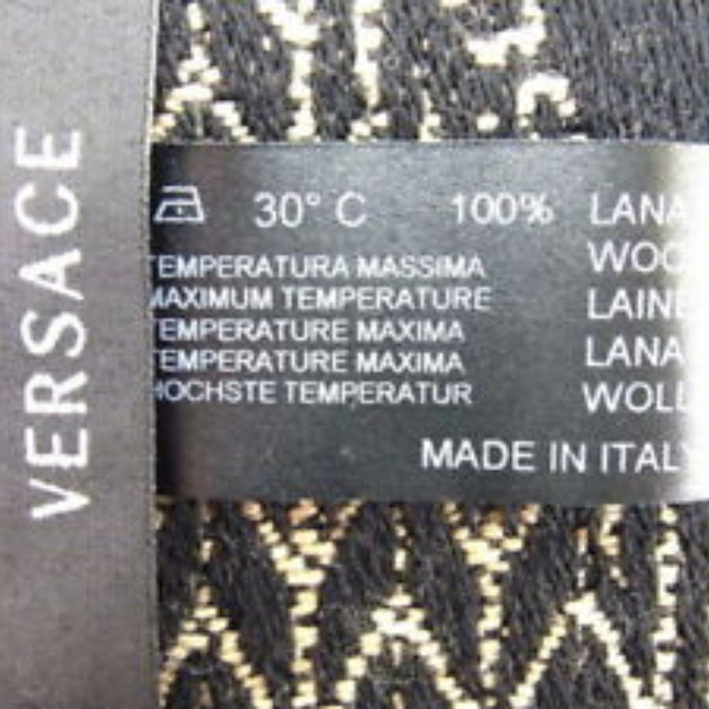 Versace Muffler Beige Authentic - image 6